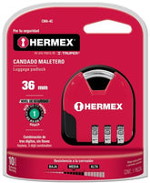 Candado 36mm para maleta on onbinaion hermex